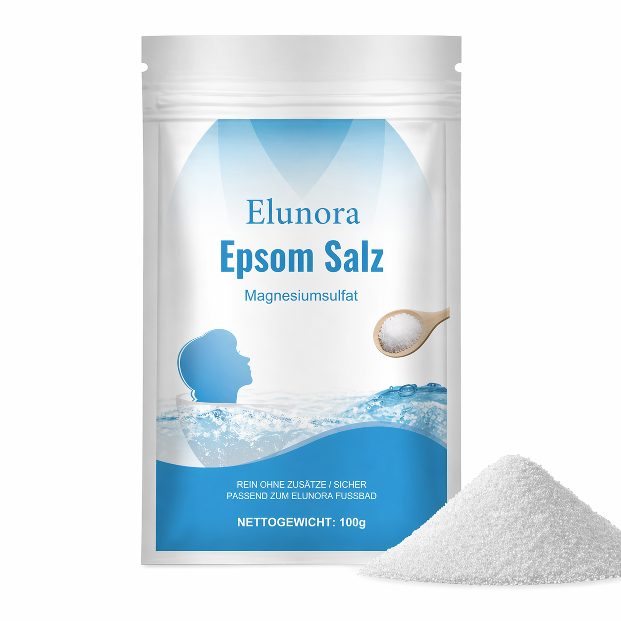 Elunora™ Premium Epsom Salz 100g Packung